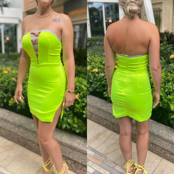 SHEIN Dresses Like New Neon Mini Dress Size Xs Poshmark
